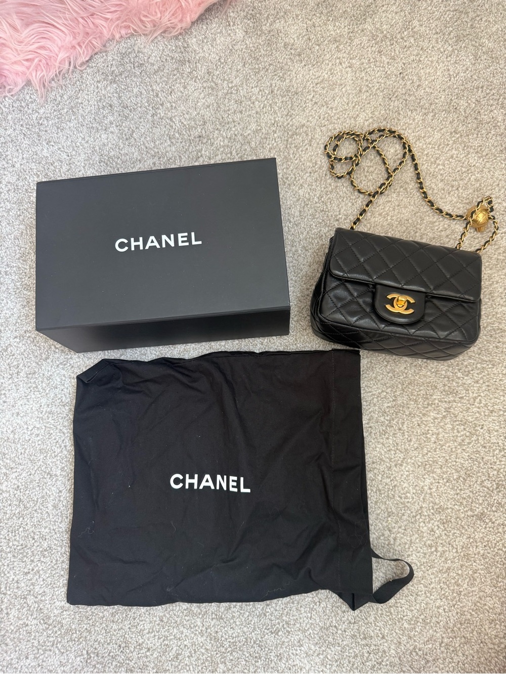 CHANEL Pearl Crush Mini Square Flap Bag - Picture 9 of 10